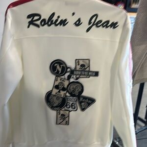 Robin’s Jeans Patchwork Stars and Stripes Jacket white